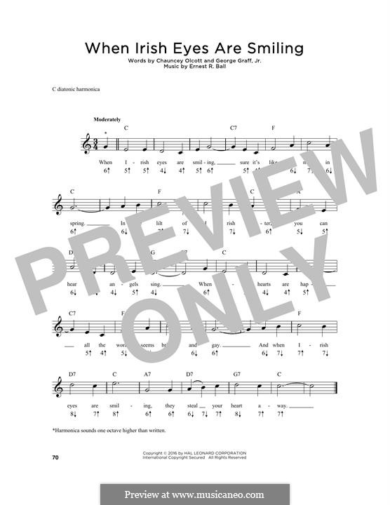 E.R. Ball When Irish Eyes Are Smiling ноты на MusicaNeo