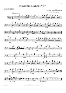 No.7 Скочна: Для фортепианного трио – Партия виолончели by Антонин Дворжак