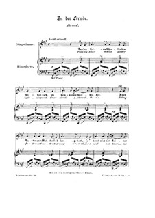 No.1 На чужбине: Клавир с вокальной партией (Английский и немецкий тексты) by Роберт Шуман