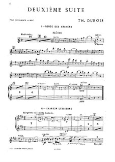 Сюита для духовых инструментов No.2: Партия флейт by Теодор Дюбуа