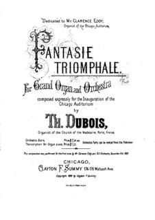 Fantaisie triomphale: Fantaisie triomphale by Теодор Дюбуа