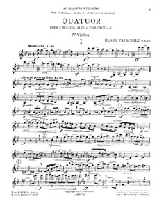 Струнный квартет соль минор, Op.27: Скрипка I by Блэр Фэйрчайлд
