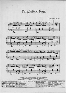Tanglefoot Rag, Op.300: Для фортепиано by Франк Хойт Лоузи