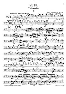 Фортепианное трио No.3 си-бемоль мажор, Op.121: Партия виолончели by Йозеф Габриэль Райнбергер