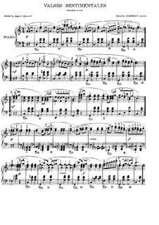 Тридцать четыре сентиментальных вальса, D.779 Op.50: Вальсы No.1-17 by Франц Шуберт