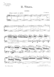 Влтава, T.111: Для фортепиано в четыре руки by Бедржих Сметана