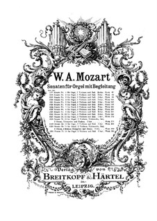 Церковная соната для двух скрипок, органа и бассо континуо No.7 фа мажор, K.224 (K.241a): Партитура by Вольфганг Амадей Моцарт