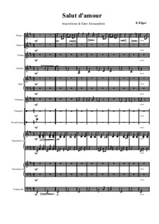 Любовное приветствие, Op.12: For large ensemble by Эдуард Элгар