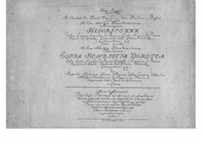 Шесть пьес для клавесина, флейты и струнных: Партии by Август Генрих Гера
