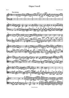 Жига фа минор, Op.4: Жига фа минор by Василий Кузьмин