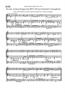 Ich steh an deiner Krippen hier, BWV 469: Orgel solo, a-Moll by Иоганн Себастьян Бах