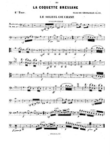 Фортепианное трио No.1 'Le Soleil Couchant', Op.11: Партия виолончели by Клод Грожан
