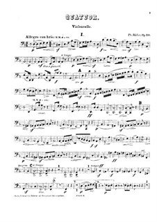 Струнный квартет No.1 ре минор, Op.20: Партия виолончели by Филипп Рюфер