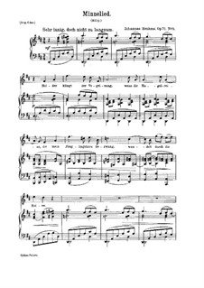 Пять песен, Op.71: No.5 Любовная песня by Иоганнес Брамс