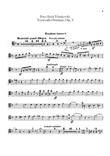 Воевода, TH 1 Op.3: Увертюра – партии тромбонов и тубы by Петр Чайковский