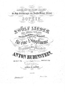 Zwölf Lieder des Mirza-Schaffy, Op.34: Nr.9 Gelb rollt mir zu Füssen by Антон Рубинштейн