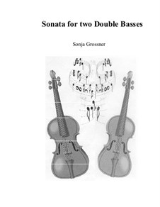 Sonata: For two double basses by Sonja Grossner