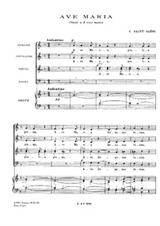 Аве Мария, Op.145: Аве Мария by Камиль Сен-Санс