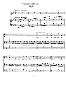 Красный пепел, Op.146: No.8 Май by Камиль Сен-Санс