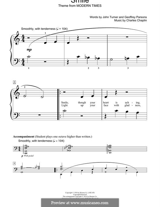 Smile: Для фортепиано by Charles Chaplin