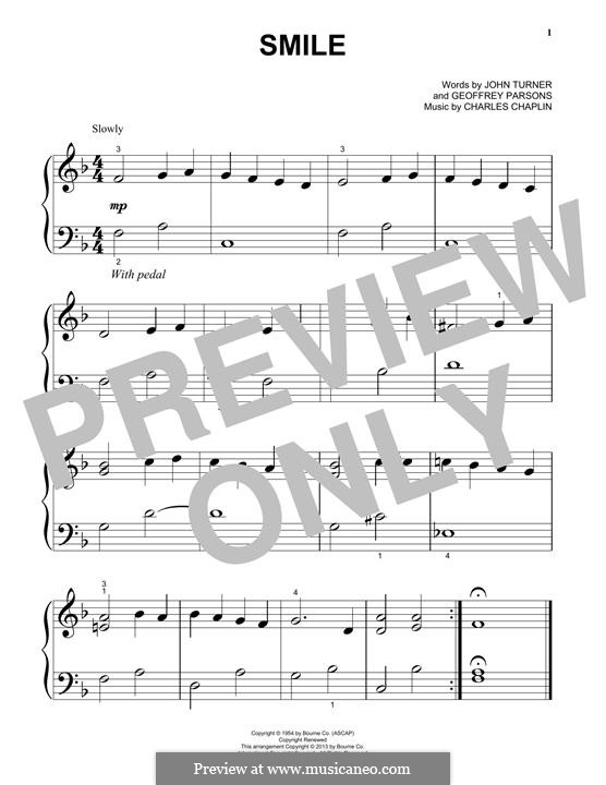 Smile: Для фортепиано by Charles Chaplin