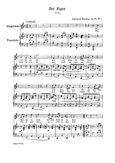 Семь песен, Op.95: Nr.4  Der Jäger by Иоганнес Брамс