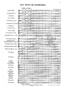 Свадьба Прометея, Op.19: Партитура by Камиль Сен-Санс