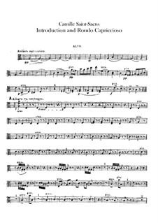 Интродукция и Рондо-каприччиозо, Op.28: Партия альта by Камиль Сен-Санс