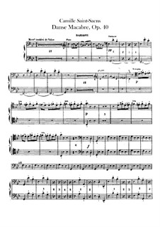 Пляска смерти, Op.40: Партии первых и вторых фаготов by Камиль Сен-Санс