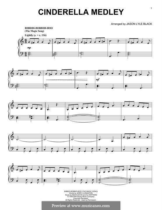 Cinderella Medley: Для фортепиано by Al Hoffman, Jerry Livingston, Mack David
