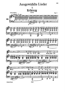 Лесной царь, D.328 Op.1: Для низкого голоса и фортепиано by Франц Шуберт