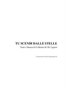 Tu Scendi Dalle Stelle: For SATB Choir by folklore