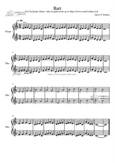 Bart: 1st Piano Part by Jack J C Peeters
