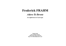 Adoro Te Devote: For english horn and organ by Frederick Frahm