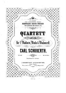Струнный квартет No.4 ля минор, Op.40: Партия альта by Карл Шуберт