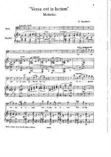 Versa est in luctum cythara mea, Op.34: Versa est in luctum cythara mea by Джованни Сгамбатти