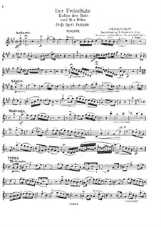 Фантазия на темы из оперы 'Волшебный стрелок' Вебера, Op.97: Сольная партия by Жан Батист Сенжеле