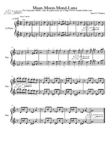 Spooky Moon: 1st Piano Part by Jack J C Peeters
