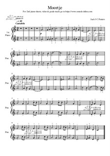 Moortje: 1st Piano Part by Jack J C Peeters
