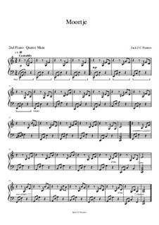 Moortje: 2nd Piano Part by Jack J C Peeters
