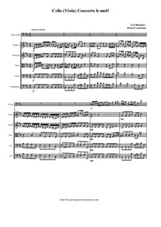 Viola Concerto in B minor: Score, parts by Анри Казадезюс