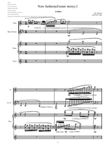 Piece for Flute, Bass clarinet, Voice and Piano No.1, MVWV 1198: Piece for Flute, Bass clarinet, Voice and Piano No.1 by Maurice Verheul