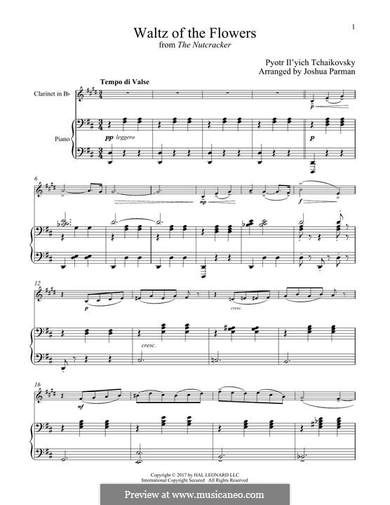 No.8 Вальс цветов: Для кларнета и фортепиано by Петр Чайковский