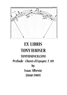 Испанские песни, Op.232: No.1 Prelude, for guitar, T.101 by Исаак Альбенис