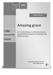 For one instrument: For instrument in C (lead sheet) by folklore