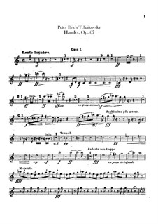 Гамлет. Увертюра-фантазия, TH 53 Op.67: Партии гобоев и английского рожка by Петр Чайковский