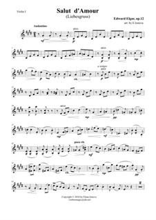 Любовное приветствие, Op.12: For solo and quintet by Эдуард Элгар