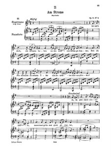 У реки, D.539 Op.8 No.4: Для низкого голоса и фортепиано by Франц Шуберт