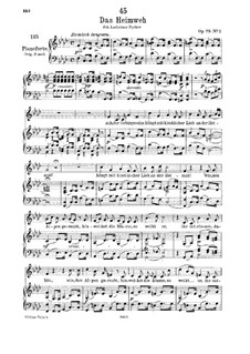 Das Heimweh, D.851 Op.79 No.1: Для низкого голоса и фортепиано by Франц Шуберт