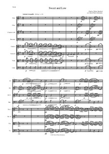 Sweet and Low (Stanford's setting): For wind quartet and string quartet by Чарлз Виллиерс Стэнфорд